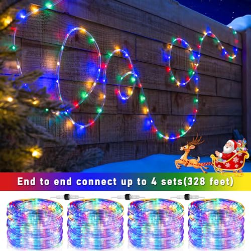 100FT 300 LED Rope Lights for Outside