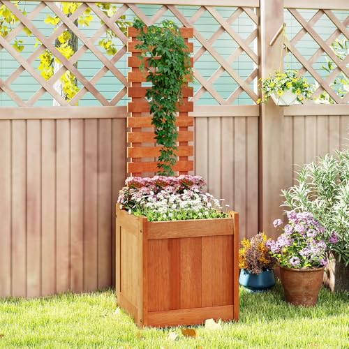 Raised Garden Bed with Trellis & Open (2 Count)