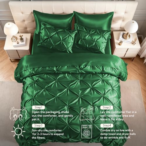 Satin King Size Comforter Set (7 Count)