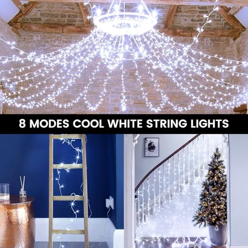 4 Pack 400 LED Battery Operated String Lights