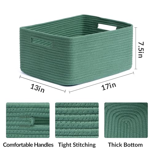 Large Storage Baskets for Shelves (3 Count)