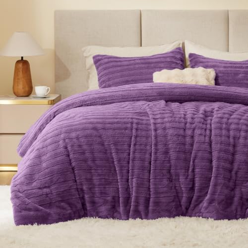 Faux Fur King Size Comforter Set