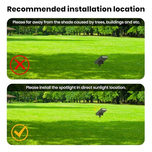 Solar Spot Lights Outdoor (2 Count)