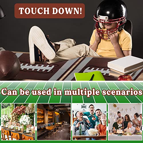 Football Plastic Placemats Set of 6 Sport Table mats 17×13×0.04in (6 Count)