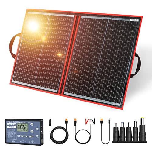100W Portable Foldable Solar Panel Kit with Charge Controller
