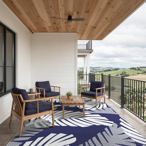 Outdoor Rug Waterproof Plastic Rugs for Patio (54 Sq Ft)