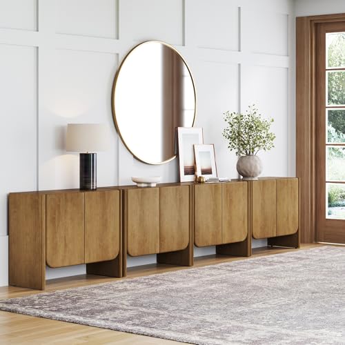 Jacala Mid Century Modern Entryway Storage Cabinet with Doors
