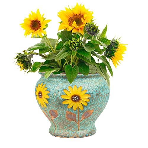 9 Inch Hand Painted Ceramic Succulent Plant Pots