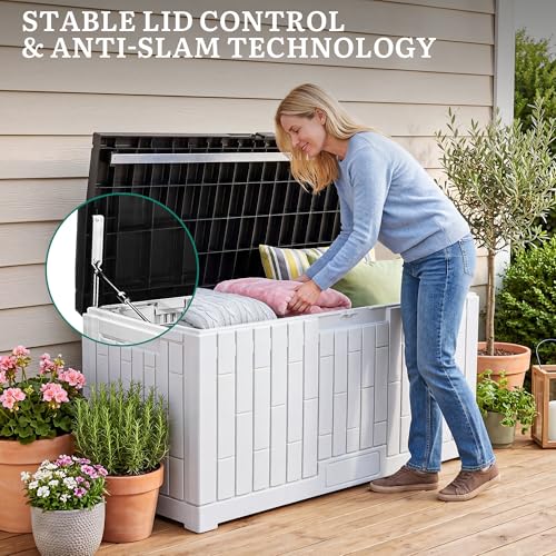 120 Gallon Outdoor Storage Deck Box