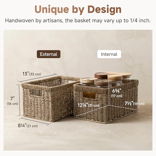 Wicker Baskets for Storage (2 Count)