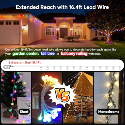 180ft Globe String Lights with Remote (180 Foot)