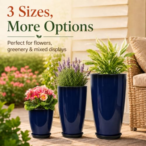 Set of 3 Tall Planter
