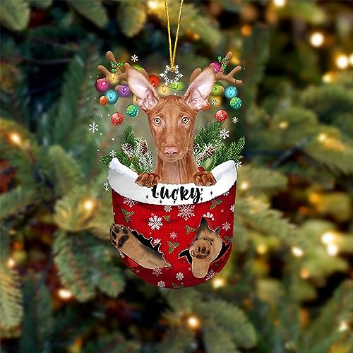 Pharaoh Hound Dog Christmas Ornament