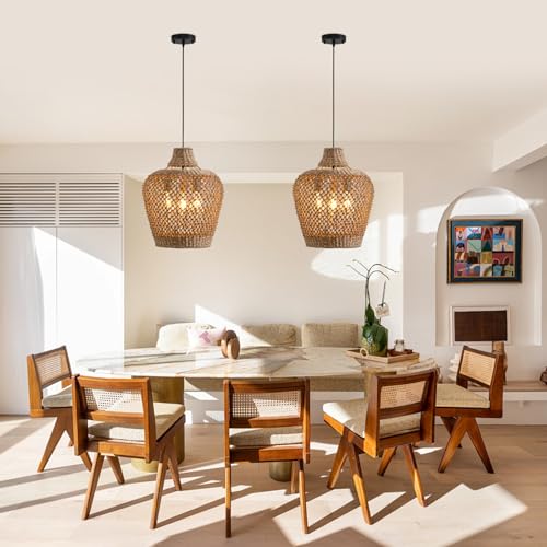 Rattan Pendant Light (3 Count)