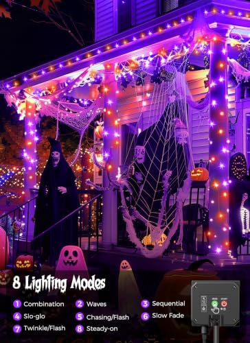 Solar Halloween Lights Outdoor (40 Foot)