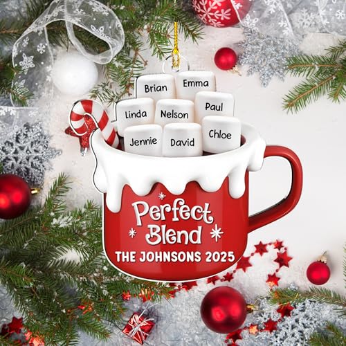 A Blend of Christmas Cheer Personalized Acrylic Ornament