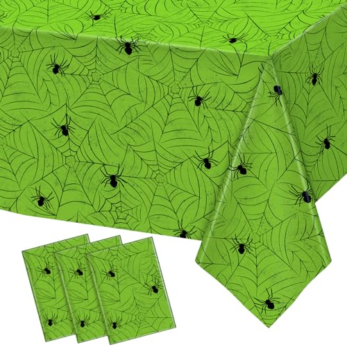 3 Pack Halloween Tablecloth Rectangular Table Halloween Party Decorations (3 Count)