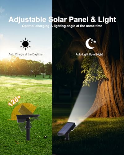 6 Pack Solar Spot Lights Outdoor Waterproof (6 Count)
