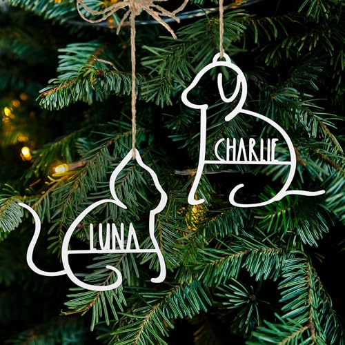 Man's Best Friend Personalized Pet Ornaments (2 Count)