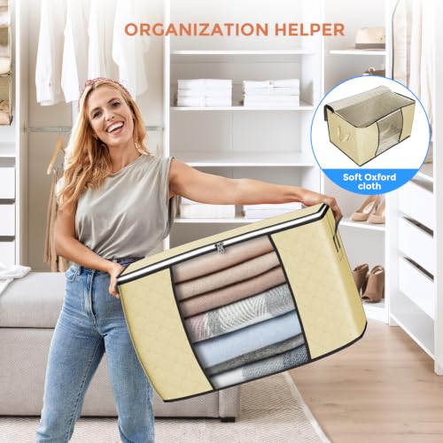 90L Large Storage Bags (6 Count)