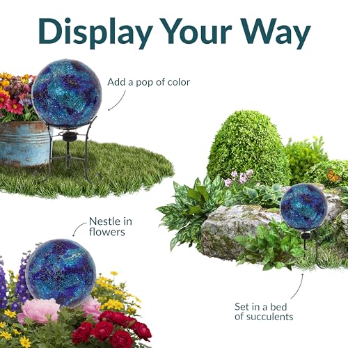 Sunnydaze 10" Mosaic Glass Gazing Ball for Garden