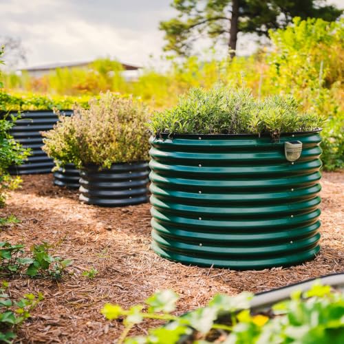32" Tall 42" Round Raised Garden Bed Raised Bed Planter Box for Vegetables Flowers Patio