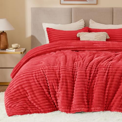 Fleece Queen Comforter Set