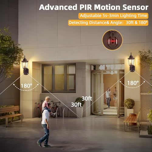 Motion Sensor Outdoor Wall Lights