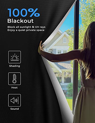 Blackout Curtains for Bedroom Portable 48"x72"
