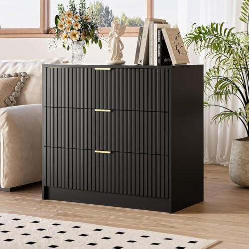 3 Drawer Nightstand Set of 2
