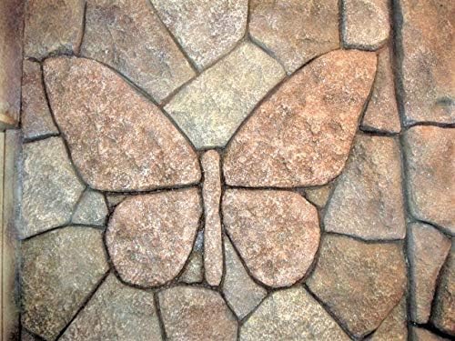 Concrete Masonry Forms Stamp Set - 7 Beautiful 12" Rock Texture Form Stamps, Masonry Form Stamps For Creating Beautiful, Stone Design Stepping Stones, Rock & Boulder Features, Pool Designs, etc.