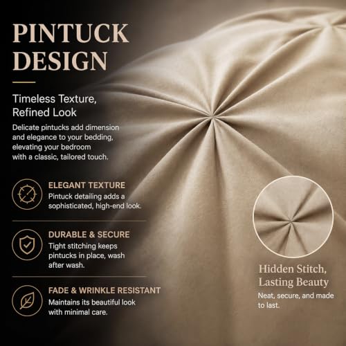 Queen Comforter Set Taupe (7 Piece Set)