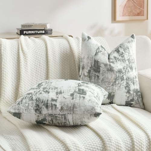 Pack of 2 Faux Cashmere Throw Pillow Covers 24x24 Inch (2 Count)