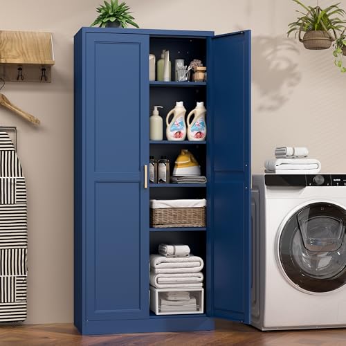 71" Tall Metal Kitchen Pantry Cabinet