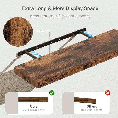 Single Floating Shelves 36x10” Set of 1