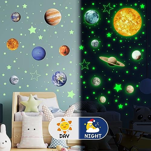 Solar System Wall Decals Glow in The Dark Stars 780 PCS