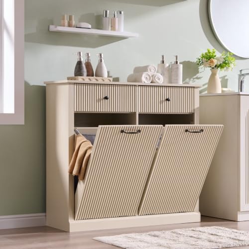 Double Tilt Out Trash Cabinet