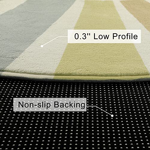 Boho Sun Round Area Rug for Living Room