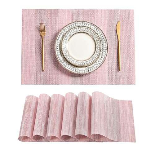 Misty Rose Placemats Set of 6 (6 Count)