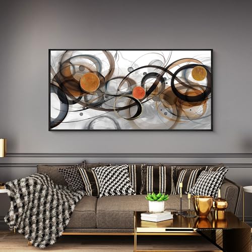 Black and Orange Picture Artwork