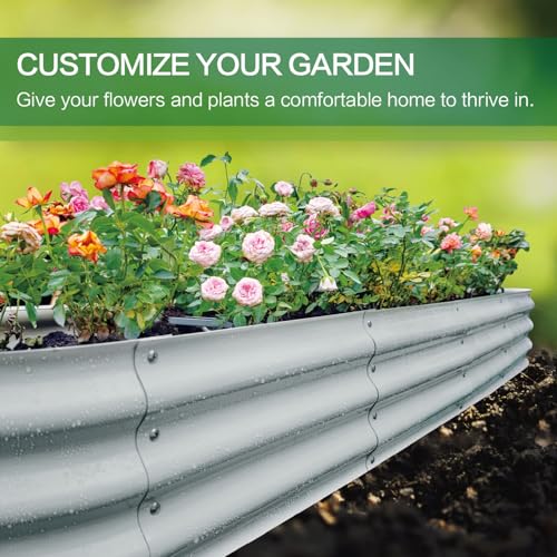 Gardmax 2 Pack Galvanized Raised Garden Bed