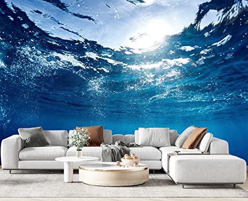 Sunlight Shining into the sea wall Mural Wallpaper for Bedroom 103" x 69" (49 Sq Ft)
