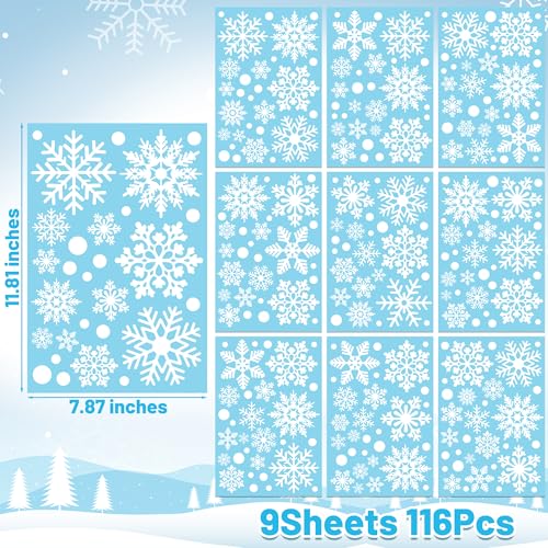 116PCS Christmas Decorations (9 Count)