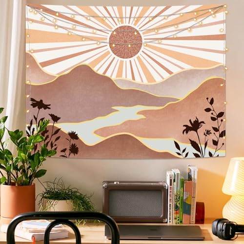 Boho Sun Tapestry Sunset Wall Tapestry