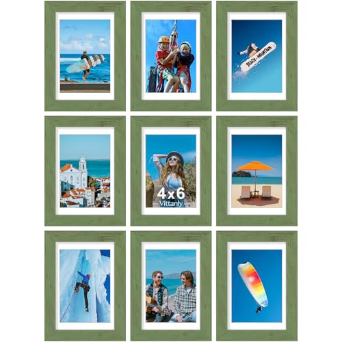 4x6 Picture Frames Set of 9 (9 Count)