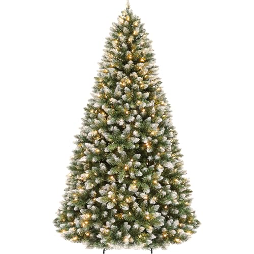 7.5 ft Partially Flocked Christmas Tree with 1