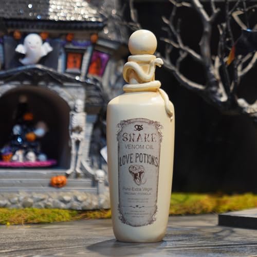 Halloween Poison Bottles Resin Snake Witch Potion Decor