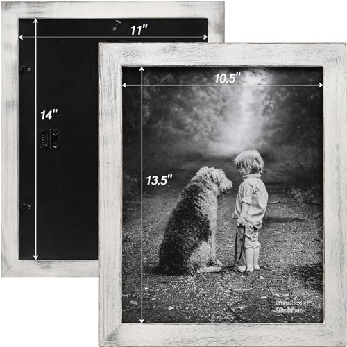Distressed White 11x14 Picture Frame (2 Count)