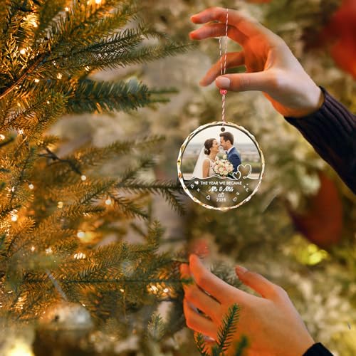 Personalized First Christmas Married Ornaments 2025