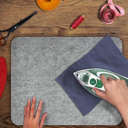 15" x 12" Wool Pressing Mat 100% New Zealand Felted Wool Ironing Mat Pad Blanket for Quilter
